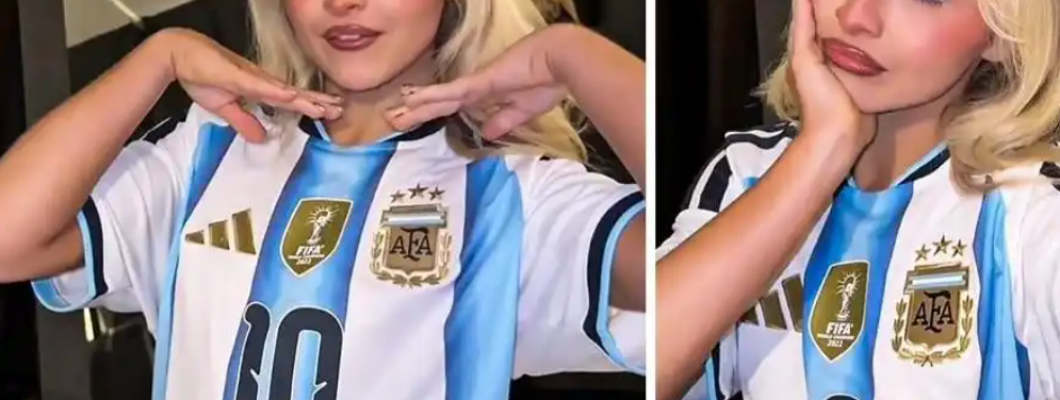 Oblíbená zpěvačka tančí v dresu Messiho z mistrovství světa 2026
