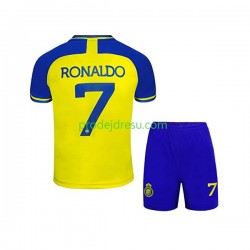 Dresy Fotbal Al-Nassr Ronaldo 7 Dětský Domácí 2022-2023 Krátký rukáv