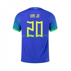 Brazílie Dresy Fotbal Vinicius Junior 20 Muž Venkovní World Cup 2022 Krátký rukáv
