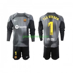 FC Barcelona Dresy Fotbal Ter Stegen 1 Brankářské Dětský Venkovní 2022-2023 Dlouhý rukáv
