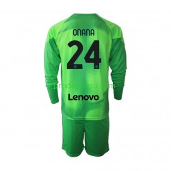 Inter Milán Dresy Fotbal Andre Onana 24 Brankářské Dětský Alternativní 2022-2023 Dlouhý rukáv
