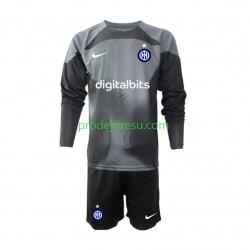 Inter Milán Dresy Fotbal Brankářské Dětský Domácí 2022-2023 Dlouhý rukáv