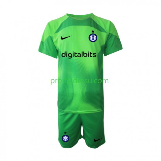 Inter Milán Dresy Fotbal Brankářské Dětský Alternativní 2022-2023 Krátký rukáv