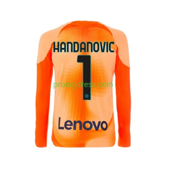 Inter Milán Dresy Fotbal Samir Handanovic 1 Brankářské Muž Čtvrtý 2022-2023 Dlouhý rukáv