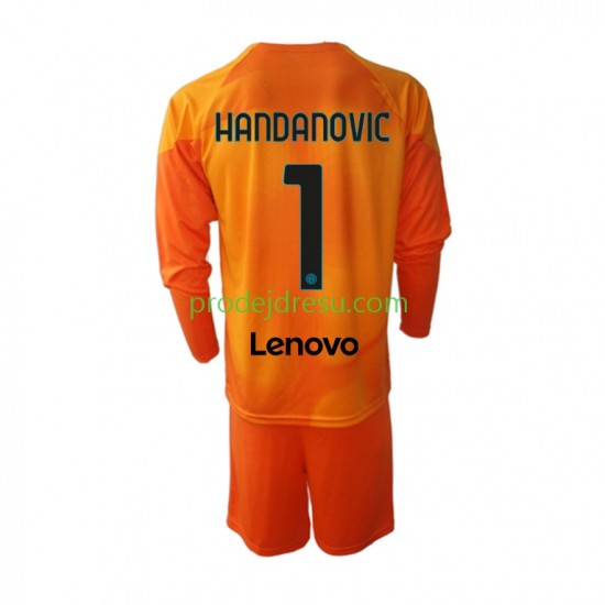 Inter Milán Dresy Fotbal Samir Handanovic 1 Brankářské Dětský Čtvrtý 2022-2023 Dlouhý rukáv