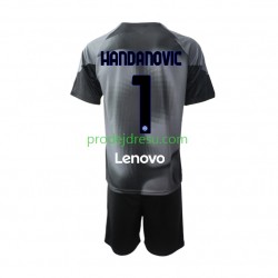 Inter Milán Dresy Fotbal Samir Handanovic 1 Brankářské Dětský Domácí 2022-2023 Krátký rukáv