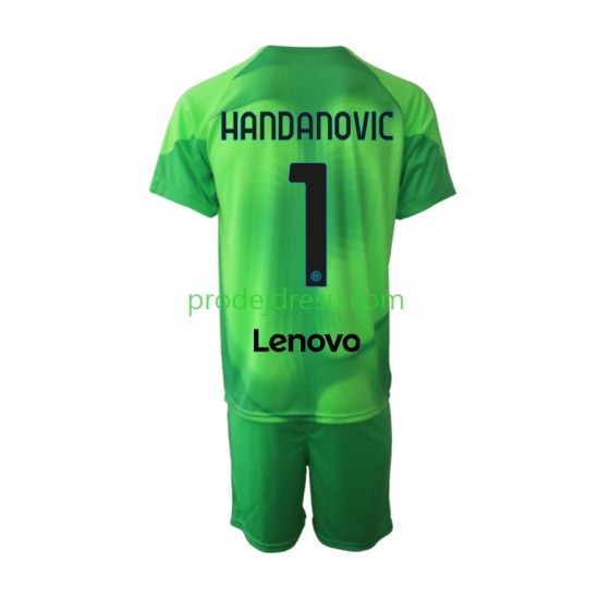 Inter Milán Dresy Fotbal Samir Handanovic 1 Brankářské Dětský Alternativní 2022-2023 Krátký rukáv