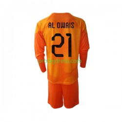 Saúdská Arábie Dresy Fotbal Mohammed Al-Owais 21 Brankářské Dětský Venkovní World Cup 2022 Dlouhý rukáv