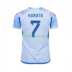 Španělsko Dresy Fotbal MORATA 7 Muž Venkovní World Cup 2022 Krátký rukáv