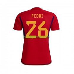 Španělsko Dresy Fotbal PEDRI 26 Muž Domácí World Cup 2022 Krátký rukáv