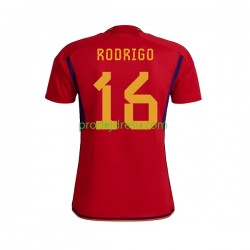Španělsko Dresy Fotbal RODRIGO 16 Muž Domácí World Cup 2022 Krátký rukáv