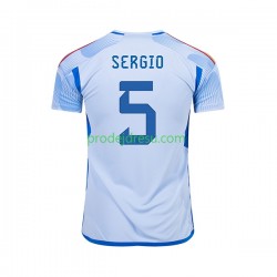 Španělsko Dresy Fotbal SERGIO BUSQUETS 5 Muž Venkovní World Cup 2022 Krátký rukáv