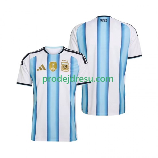 Argentina Dresy Fotbal Muž Domácí World Cup 2026 Krátký rukáv