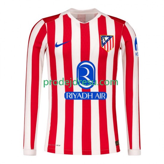 Atlético Madrid Dresy Fotbal Muž Domácí 2025-2026 Dlouhý rukáv