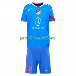 Atlético Madrid Dresy Fotbal Dětský Alternativní 2025-2026 Krátký rukáv