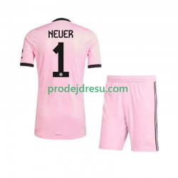 FC Bayern Mnichov Dresy Fotbal Manuel Neuer 1 UCL Brankářské Dětský Alternativní 2025-2026 Krátký rukáv