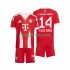 FC Bayern Mnichov Dresy Fotbal Luis Diaz 14 Dětský Domácí 2025-2026 Krátký rukáv