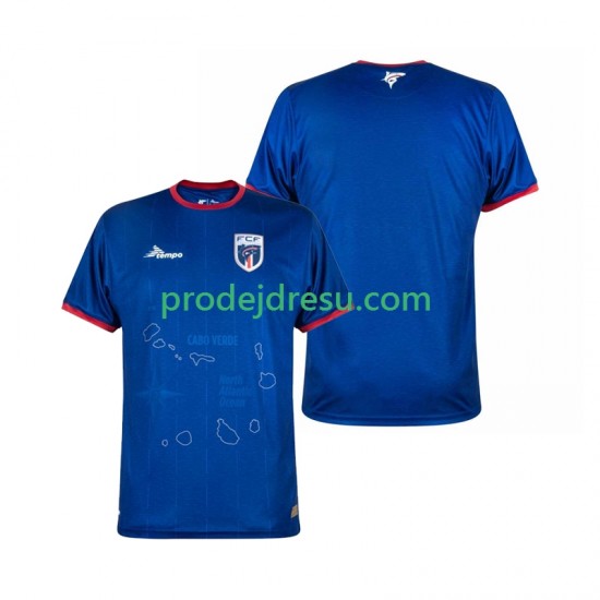 Dresy Fotbal Cape Verde Muž Domácí 2024-2025 Krátký rukáv