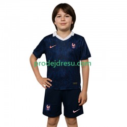 Francie Dresy Fotbal Dětský Domácí 2025 Krátký rukáv