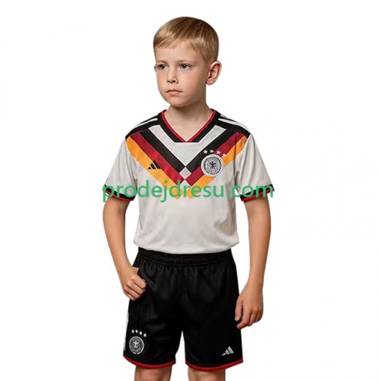 Německo Dresy Fotbal Dětský Domácí World Cup 2026 Krátký rukáv