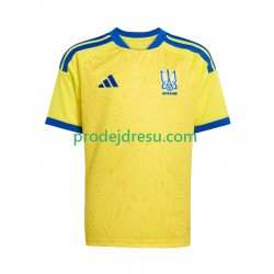 Ukrajina Dresy Fotbal Dětský Domácí World Cup 2026 Krátký rukáv