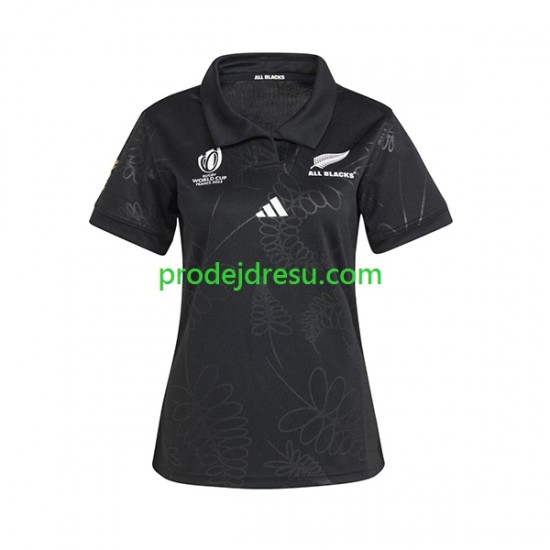 Dresy Rugby ALL BLACKS Žena Domácí RWC 2023 Krátký rukáv