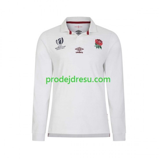 Anglie Dresy Rugby Muž Domácí RWC 2023 Dlouhý rukáv