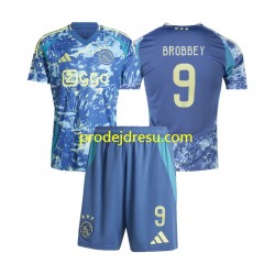 AFC Ajax Dresy Fotbal Brian Brobbey 9 Dětský Venkovní 2024-2025 Krátký rukáv