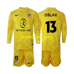 Atlético Madrid Dresy Fotbal Jan Oblak 13 Brankářské Dětský Alternativní 2024-2025 Dlouhý rukáv