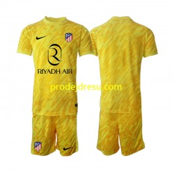 Atlético Madrid Dresy Fotbal Brankářské Dětský Alternativní 2024-2025 Krátký rukáv