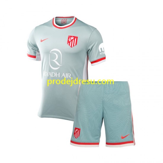 Atlético Madrid Dresy Fotbal Dětský Venkovní 2024-2025 Krátký rukáv
