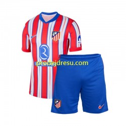 Atlético Madrid Dresy Fotbal Dětský Domácí 2024-2025 Krátký rukáv