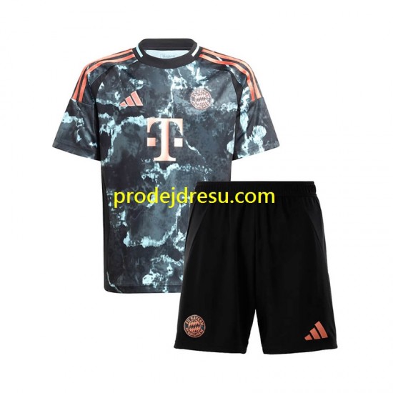 FC Bayern Mnichov Dresy Fotbal Dětský Venkovní 2024-2025 Krátký rukáv