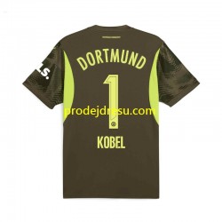 Borussia Dortmund Dresy Fotbal Gregor Kobel 1 Brankářské Muž Venkovní 2024-2025 Krátký rukáv