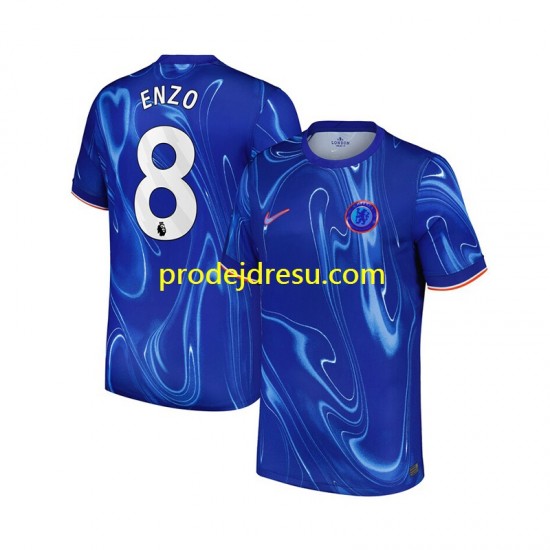 Chelsea Dresy Fotbal Enzo 8 Muž Domácí 2024-2025 Krátký rukáv