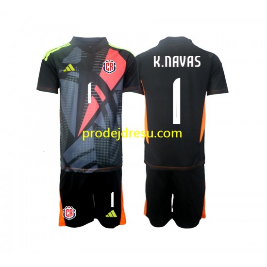 Kostarika Dresy Fotbal Keylor Navas 1 Brankářské Dětský Alternativní 2024 Krátký rukáv