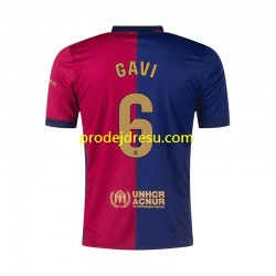FC Barcelona Dresy Fotbal GAVI 6 Muž Domácí 2024-2025 Krátký rukáv