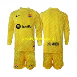 FC Barcelona Dresy Fotbal Brankářské Dětský Venkovní 2024-2025 Dlouhý rukáv