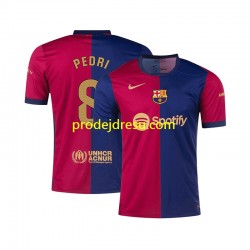 FC Barcelona Dresy Fotbal PEDRI 8 Muž Domácí 2024-2025 Krátký rukáv