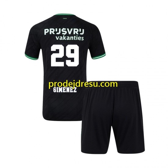 Feyenoord Rotterdam Dresy Fotbal Santiago Gimenez 29 Dětský Venkovní 2024-2025 Krátký rukáv