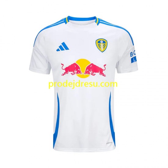 Leeds United Dresy Fotbal Muž Domácí 2024-2025 Krátký rukáv