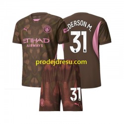 Manchester City Dresy Fotbal Ederson M 31 Brankářské Dětský Domácí 2024-2025 Krátký rukáv