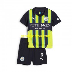 Manchester City Dresy Fotbal Haaland 9 Dětský Venkovní 2024-2025 Krátký rukáv