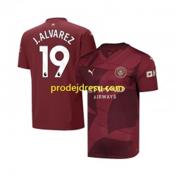 Manchester City Dresy Fotbal Julian Alvarez 19 Muž Alternativní 2024-2025 Krátký rukáv