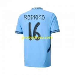 Manchester City Dresy Fotbal UCL Font RODRIGO 16 Muž Domácí 2024-2025 Krátký rukáv