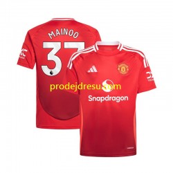 Manchester United Dresy Fotbal Kobbie Mainoo 37 Muž Domácí 2024-2025 Krátký rukáv