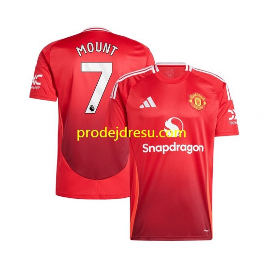 Manchester United Dresy Fotbal Mason Mount 7 Muž Domácí 2024-2025 Krátký rukáv