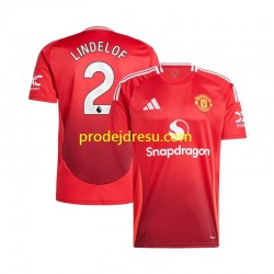 Manchester United Dresy Fotbal Victor Lindelof 2 Muž Domácí 2024-2025 Krátký rukáv