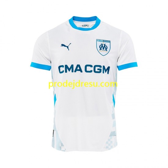 Olympique Marseille Dresy Fotbal Muž Domácí 2024-2025 Krátký rukáv