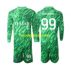 Paris Saint-Germain Dresy Fotbal Gianluigi Donnarumma 99 Brankářské Dětský Venkovní 2024-2025 Dlouhý rukáv